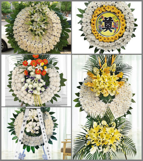 山东青岛平度市明村镇田粮埠村花圈速递